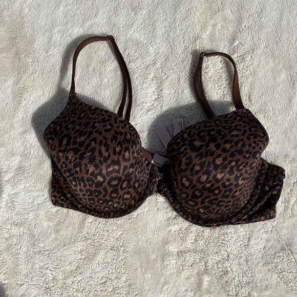 VS Body by Victoria Full Coverage Demi Bra – 34D | Leopard Print | Lift & Luxe - Picture 2 of 6